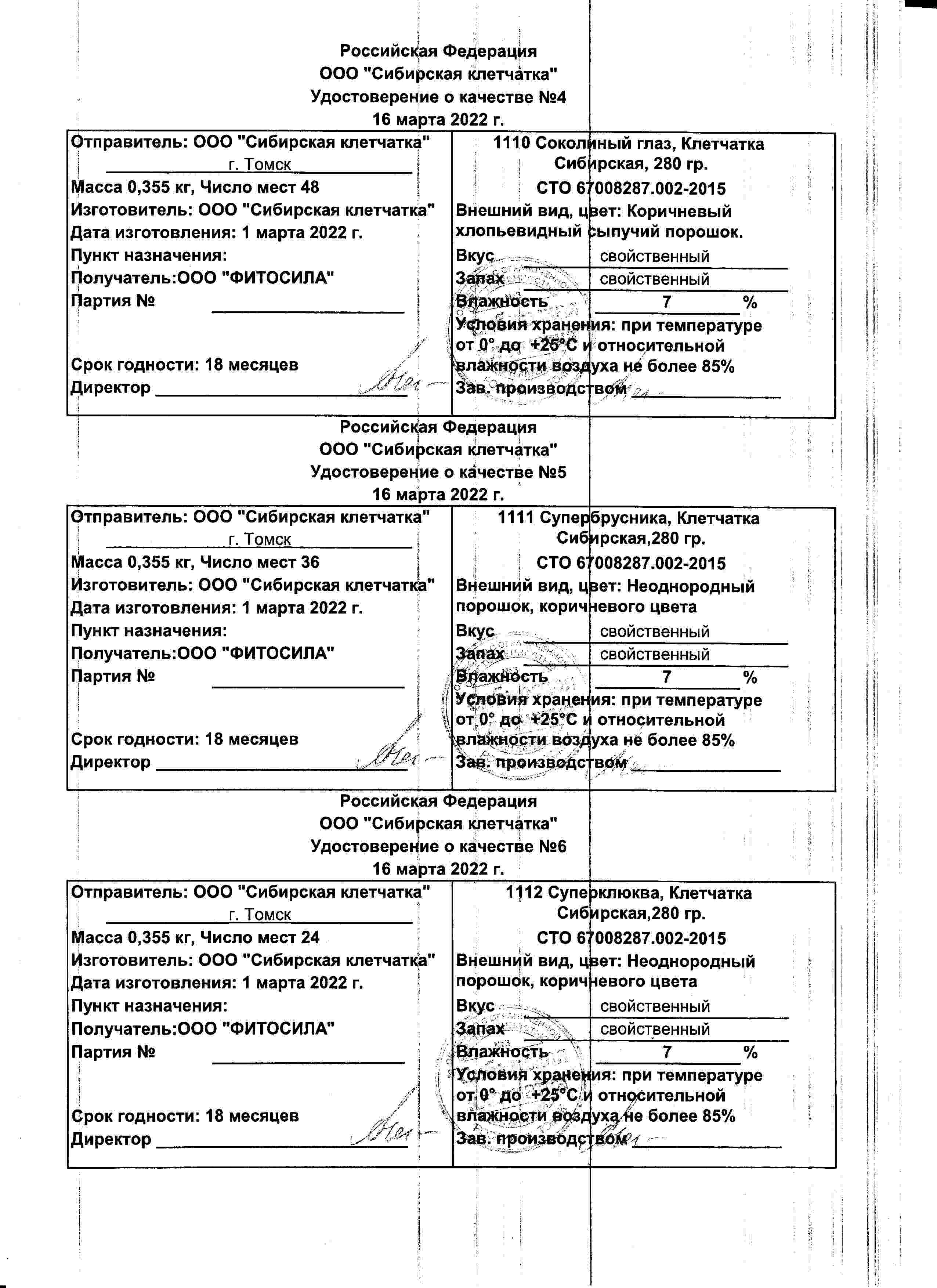 Паспорт №032022